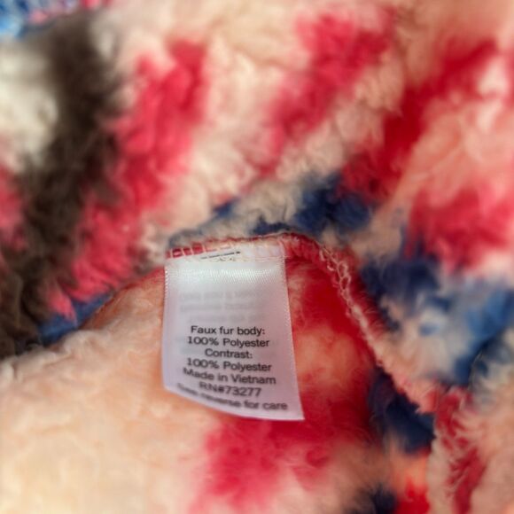 SO Cozy Plaid Sherpa Fleece Pullover Size L – Warm Winter Half Zip Jacket #V - Picture 9 of 10